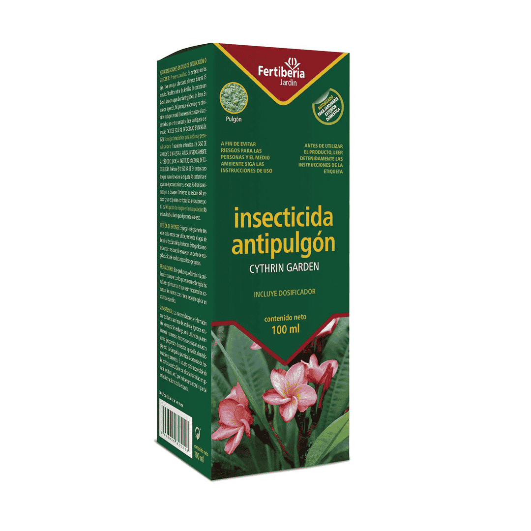 ESTUCHE INSECTICIDA ANTIPULGON 100 ML - CYTHRIN GARDEN - FERTIBERIA