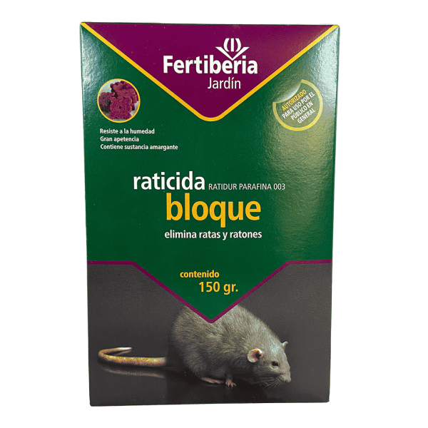 RATICIDA BLOQUES 150gr - FERTIBERIA